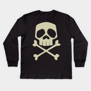 Captain Harlock skull (color variation) Kids Long Sleeve T-Shirt